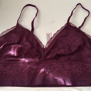 Lace Bralette in Deep Purple